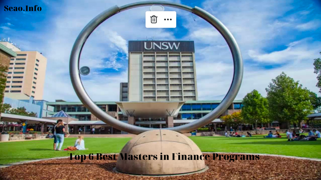 Top 6 Best Masters in Finance Programs